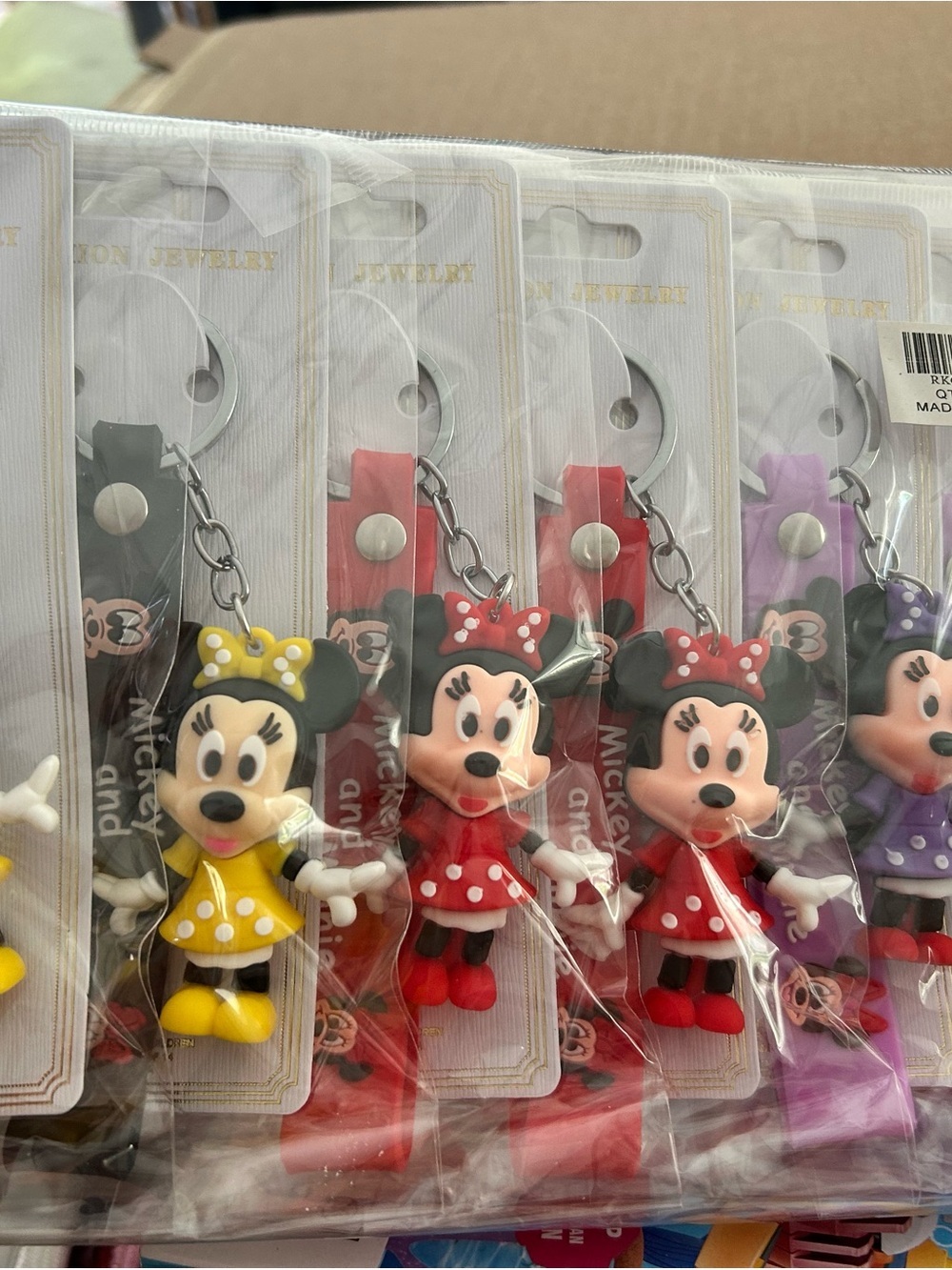 4/$50 Mickey & Minnie Kids Keychain Set – Pink and Blue